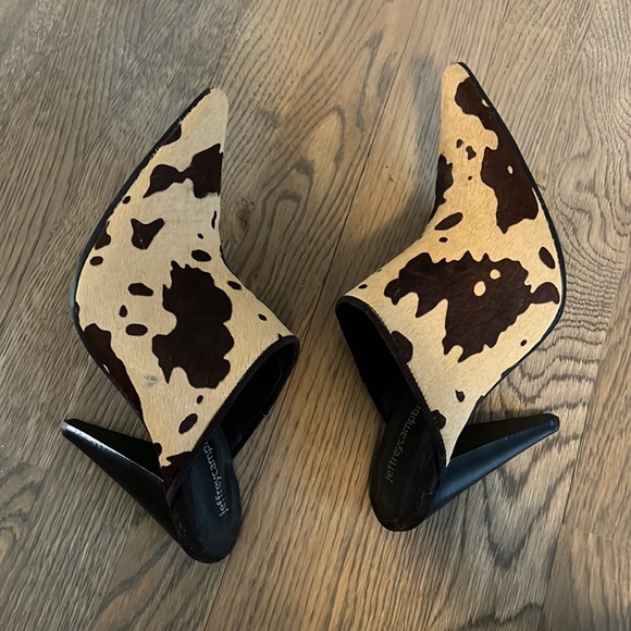 Jeffrey Campbell Calf Hair Heel Mules - Picture 5 of 7